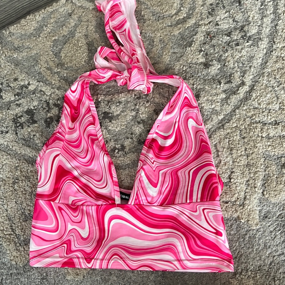 Pink Cropped Tank